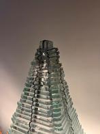 Uniek grote vintage piramide glazen lamp, Huis en Inrichting, Lampen | Tafellampen, Gebruikt, Ophalen of Verzenden