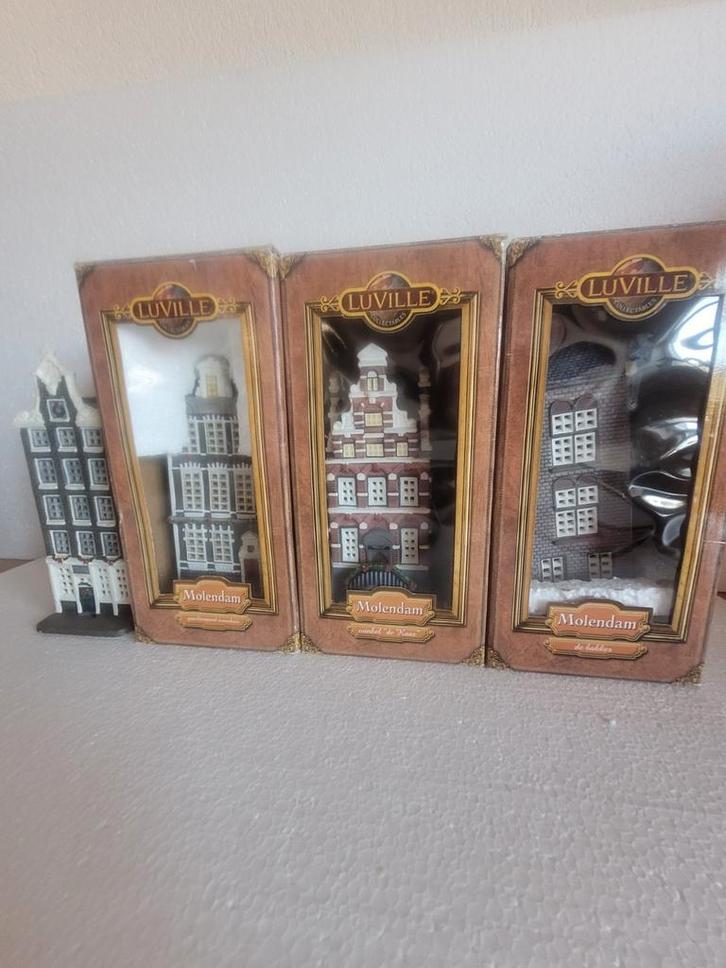 Luville Molendam Grachtenpandjes - Set van 4  Alleen ophalen, Diversen, Kerst, Nieuw, Ophalen