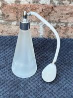 Elegante Vintage Stijl Parfum Verstuiver Frosted Glas, Verzamelen, Parfumverzamelingen, Ophalen of Verzenden, Gebruikt, Toebehoren