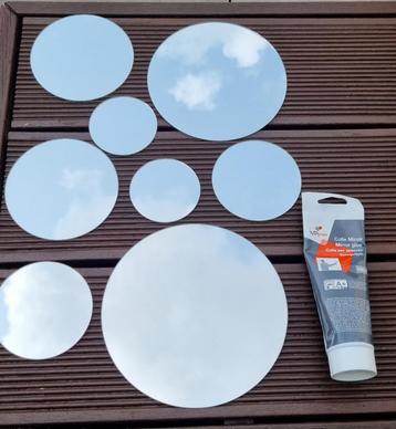 8 x Spiegels + 1 Glastube beschikbaar voor biedingen