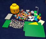 Lego opberghoofd Medium (hoogte 19 cm, Ø 16 cm) vol met Lego, Kinderen en Baby's, Speelgoed | Duplo en Lego, Ophalen of Verzenden
