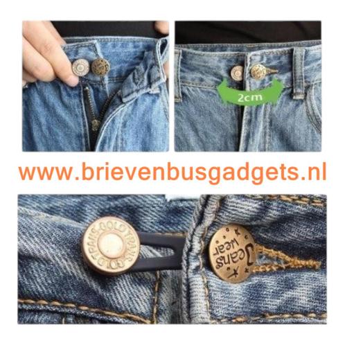 Knoopsgat Verlenger (Set van 2), Hobby en Vrije tijd, Naaien en Fournituren, Nieuw, Lint, Band of Elastiek, Verzenden