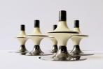 Set vintage BMF Nagel kandelaars Variante S 88 Tulip 70’s, Huis en Inrichting, Woonaccessoires | Kandelaars en Kaarsen, Ophalen of Verzenden