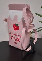 Melkdoos fristi handtas strawberry milk roze, aardbei, Verzenden, Nieuw, Roze, Overige merken