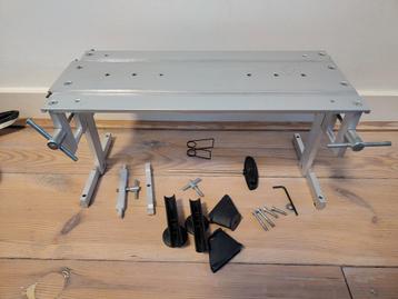 Opklapbare slijp tafel voor het slijpen van schaatsen  beschikbaar voor biedingen