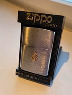 Mooie brushed zippo met USN logo uit 1981, Verzamelen, Ophalen of Verzenden, Nieuw, Aansteker