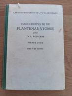 E. Reinders - handleiding bij de plantenanatomie 1951, Ophalen of Verzenden, Gelezen