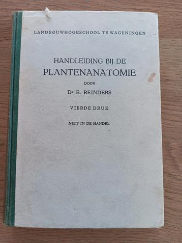 E. Reinders - handleiding bij de plantenanatomie 1951 beschikbaar voor biedingen