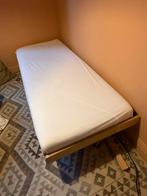 Eenpersoonsbed met Auping matras - Inizio 18cm, Ophalen, Gebruikt, Eenpersoons, Bruin