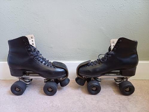 Vintage zwarte rolschaatsen met Sure-Grip frame, maat 39, Sport en Fitness, Skeelers, Gebruikt, Overige typen, Overige merken