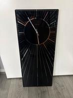 Nextime Glazen Wandklok, Huis en Inrichting, Woonaccessoires | Klokken, Ophalen, Zo goed als nieuw, Analoog, Wandklok