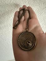 R172/Vintage Grote Bronzen JORMA LAINE ketting Finland, Overige materialen, Gebruikt, Overige kleuren, Verzenden