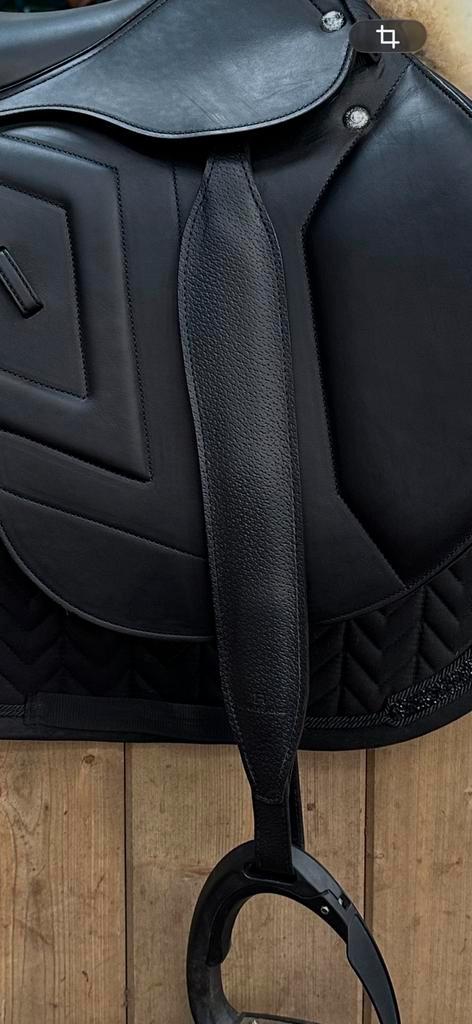 Prestige renaissance mono beugelriemen zwart M, Dieren en Toebehoren, Paarden en Pony's | Hoofdstellen en Tuigage, Zo goed als nieuw