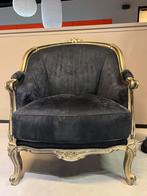 Heerlijke luie barok stoelen, Huis en Inrichting, Stoelen, Hout, Twee, Blauw, Zo goed als nieuw