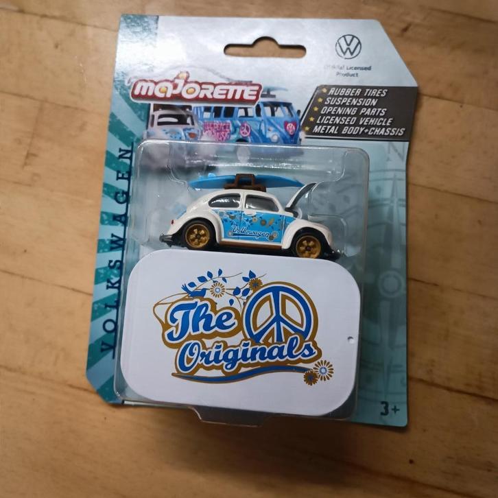 Majorette VW The Originals Volkswagen kever beetle wit, Hobby en Vrije tijd, Modelauto's | Overige schalen, Nieuw, Auto, Ophalen of Verzenden