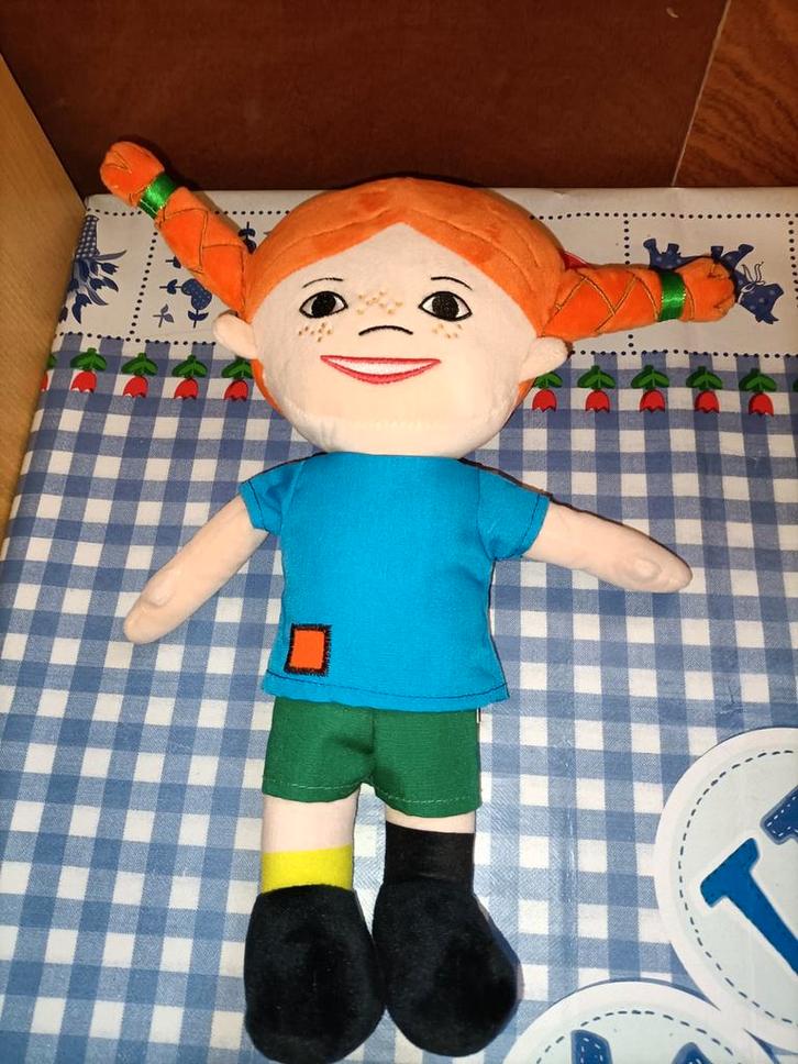 Pippi Langkous knuffel Astrid Lindgren pipi Langkous 34 cm, Kinderen en Baby's, Speelgoed | Knuffels en Pluche, Ophalen of Verzenden