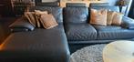 Hoekbank Chateau d'Ax Leer Grijs, Huis en Inrichting, Ophalen of Verzenden, Gebruikt, Leer, Modern