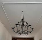 Smeedijzeren kroonluchter, Huis en Inrichting, Lampen | Kroonluchters, Ophalen, Zo goed als nieuw
