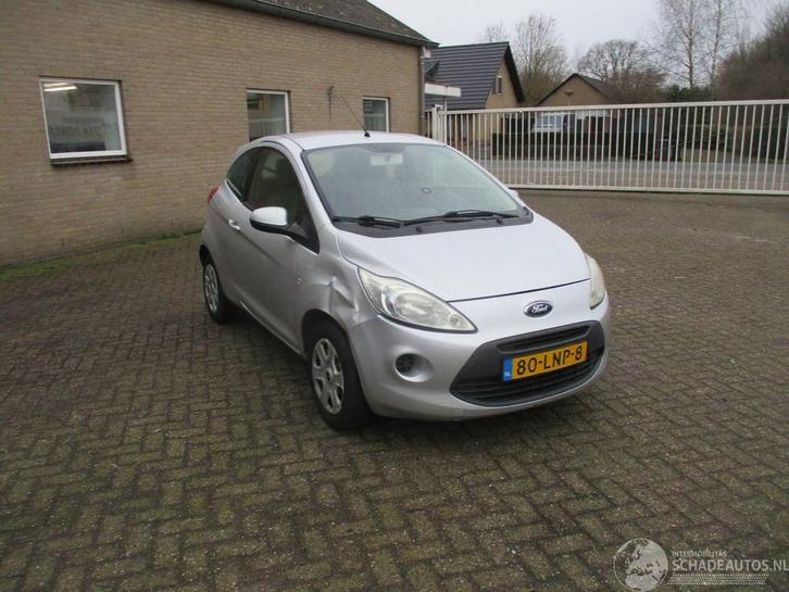 Ford Ka 1.2 Cool&Sound Airco (bj 2010), Auto diversen, Schadeauto's, Ford, Handgeschakeld, Benzine, Hatchback, Zilver of Grijs