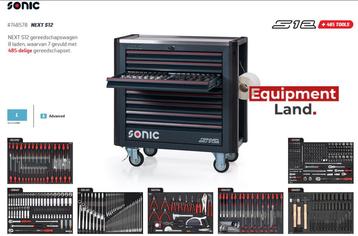 	 Sonic S12 Next gereedschap wagen kar 748578 485delig nieuw beschikbaar voor biedingen