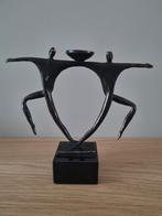 Bronzen Beeldje - Twee Figuren brons, Antiek en Kunst, Ophalen of Verzenden