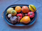Arabia Finland aardewerk fruitschaal riet mandje nep fruit, Ophalen of Verzenden, Zo goed als nieuw, Riet