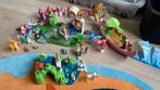 Veel Playmobil feeën eenhoorns koets boot vijver, Ophalen of Verzenden, Gebruikt