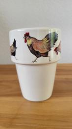 Melkbeker Jet servies Chicken Festival, Huis en Inrichting, Keuken | Servies, Ophalen, Zo goed als nieuw, Aardewerk, Overige typen