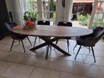 Mooie eiken ovale deensovaal/recht/rond/organische tafels, Huis en Inrichting, Ophalen, Eikenhout, Vijf personen of meer, Ovaal