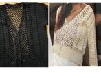 Hand gehaakt Vestje maat 40 Phildar NIEUW, Ophalen of Verzenden, Nieuw, Maat 38/40 (M), Zwart