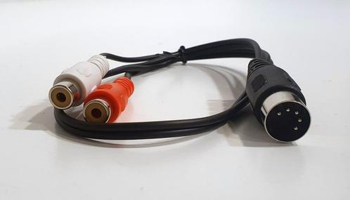 DIN (5 pin) naar Tulp kabel, Audio, Tv en Foto, Audiokabels en Televisiekabels, Nieuw, Overige kabels, Minder dan 2 meter, Ophalen of Verzenden