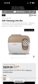 Petsnowy Snow+ Zelfreinigende automatische kattenbak, Dieren en Toebehoren, Ophalen, Zelfreinigend, Nieuw, Gesloten