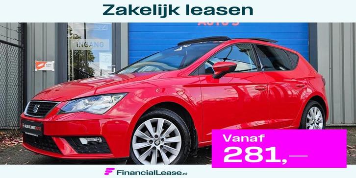Seat Leon 1.0 TSI 116PK CLima Cruise Pano Keyless Carplay®, Auto's, Seat, Bedrijf, Lease, Financial lease, Leon, ABS, Achteruitrijcamera