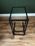 Glazen bijzettafeltje, Huis en Inrichting, Woonaccessoires | Zuilen en Pilaren, Ophalen, Zo goed als nieuw