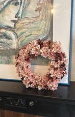 Bloemenkrans met neutraal gekleurde kunstbloemen, Huis en Inrichting, Woonaccessoires | Kransen, Ophalen of Verzenden, Nieuw