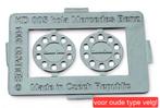 Wielplaten chroom Mercedes (voor OUDE type velg!), Ophalen of Verzenden, Nieuw, Bus of Vrachtwagen, Tekno