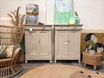 Biedermeier meidenkasten 2 linnenkast servieskast vintage, Ophalen, 100 tot 150 cm, 50 tot 100 cm, Zo goed als nieuw