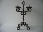 smeedijzeren kandelaar 4 arms, Ophalen of Verzenden, Overige materialen