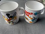 Vintage Disney Mokken Set - Mickey & Donald, Huis en Inrichting, Keuken | Servies, Gebruikt, Keramiek, Ophalen of Verzenden, Overige stijlen
