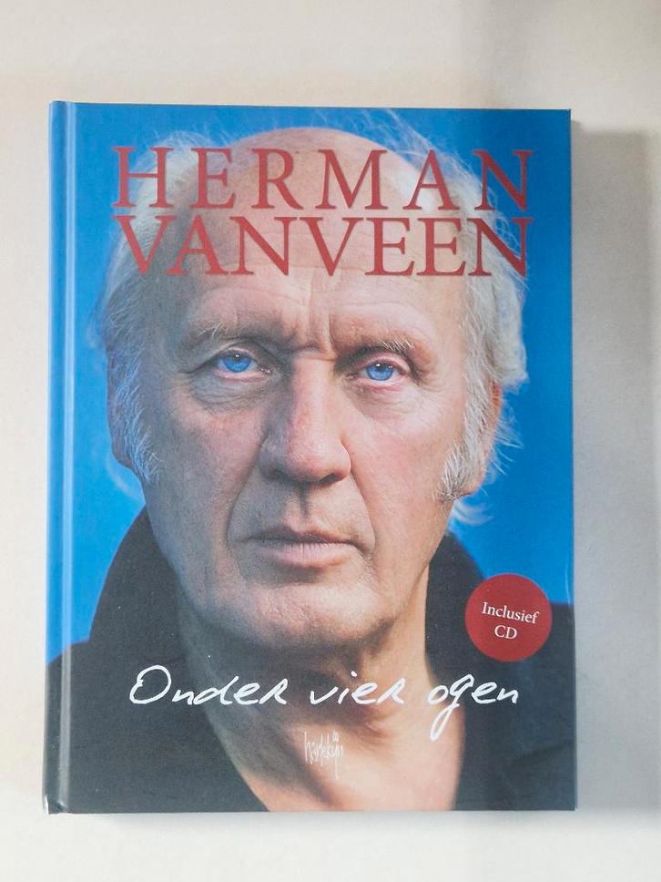 Herman van Veen, Boek inclusief CD "Onder vier ogen", Boeken, Muziek, Zo goed als nieuw, Artiest, Ophalen of Verzenden