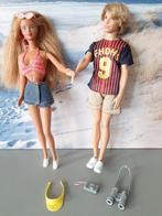barbie met vlinder tatoo en Ken met vakantie, Kinderen en Baby's, Speelgoed | Poppen, Ophalen of Verzenden, Gebruikt, Barbie