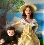 Barbie Curious George Collector Edition Gold NRFB, Gebruikt, Ophalen of Verzenden, Pop