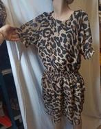 Gave panter jurk, Kleding | Dames, Jurken, Bruin, Maat 42/44 (L), Ophalen of Verzenden, Zo goed als nieuw