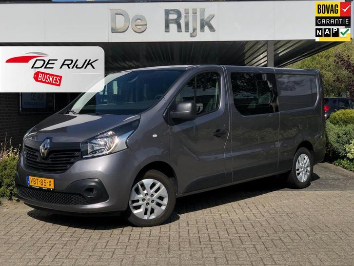 Renault Trafic 1.6 dCi T29 L2H1 DC Work Edition Energy | Nav, Auto's, Bestelauto's, Bedrijf, Te koop, ABS, Achteruitrijcamera