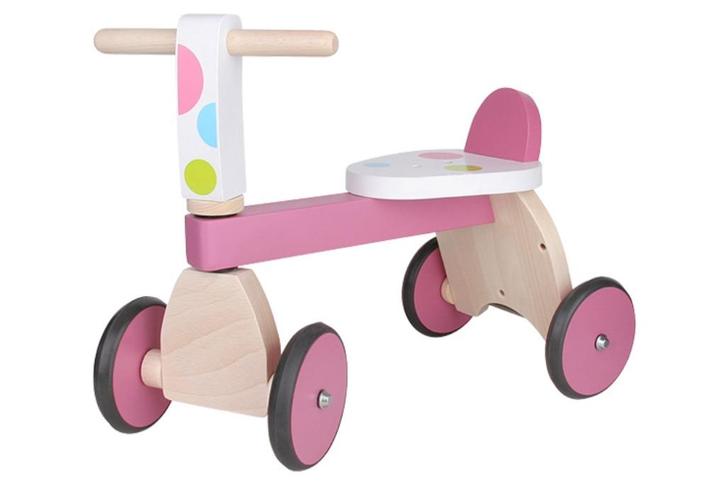 Houten loopfiets stippen Scratch met of zonder naam, Kinderen en Baby's, Kraamcadeaus en Geboorteborden, Nieuw, Kraamcadeau, Ophalen of Verzenden