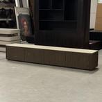 tv dressoir japandi met ronde hoeken bruin 240cm, Huis en Inrichting, Kasten | Televisiemeubels, Ophalen, Eikenhout, Zo goed als nieuw