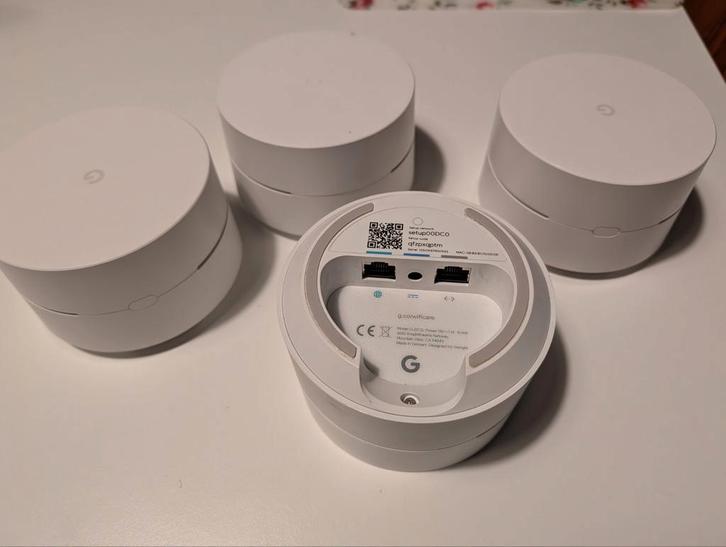 Google wifi netwerk mesh 4 pods, Computers en Software, WiFi-versterkers, Zo goed als nieuw, Ophalen