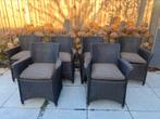 ❤️6x Lloyd Loom Vincent Sheppard stoelen izgs zwart, Ophalen, Zo goed als nieuw, Zwart, Vijf, Zes of meer stoelen