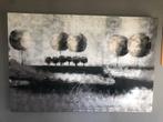 Mondiart schilderij abstract landschap op canvas 150 x 100, Huis en Inrichting, Woonaccessoires | Schilderijen, Tekeningen en Foto's