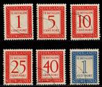 Nederlands Nieuw Guinea Portzegels nr. 1-6 gestempeld, Ophalen of Verzenden, Gestempeld, Nieuw-Guinea